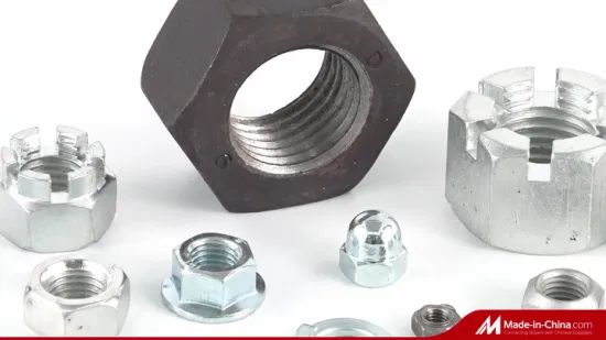 DIN985 Carbon Steel M10 Hex Head Nylon Lock Nut with Zinc Plated